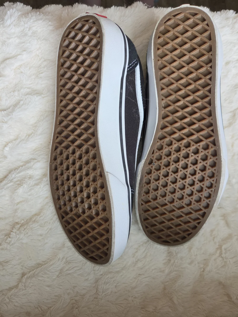 Vans Black and White Low-Top Skate Shoes